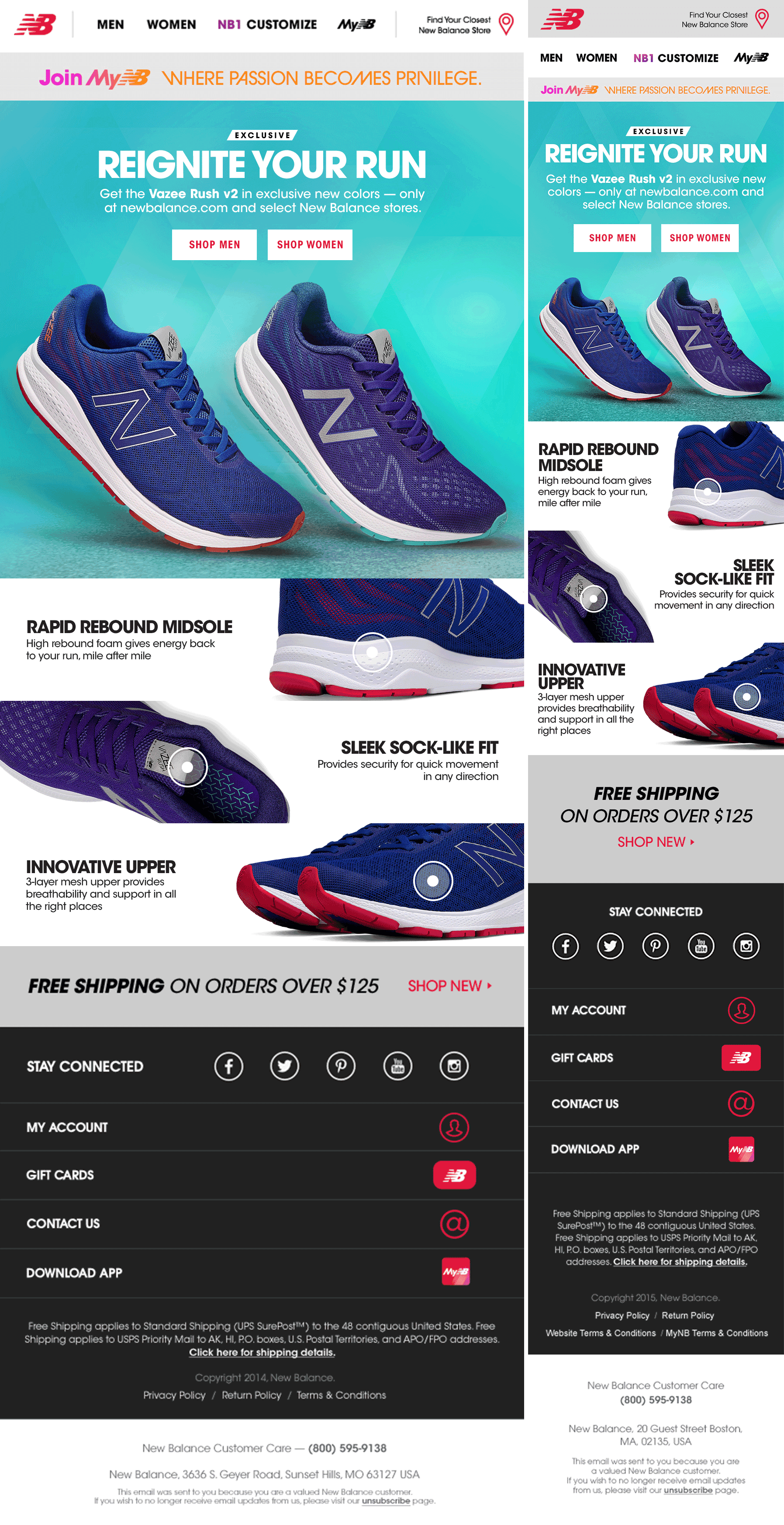 new balance email